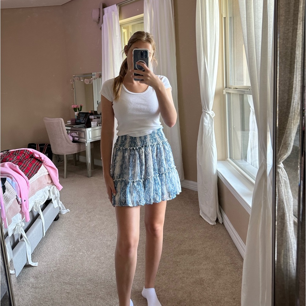 Snake Printed Skirt